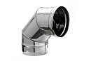 Купить Отвод 90 градусов D 80 для дымохода из нержавеющей стали Прок